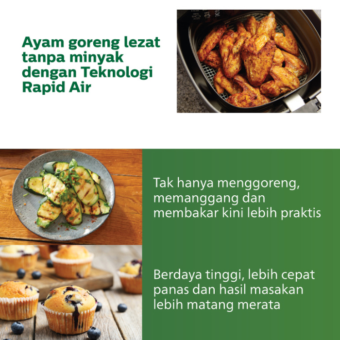Philips Air Fryer HD9252/50 - Hijau